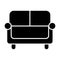 Couch solid icon. Sofa vector illustration isolated on white. Divan glyph style design, designed for web and app. Eps 10.