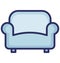 Couch Vector icon which can be easily modified or edit