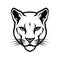 Cougar Head Icon, Minimal Puma Portrait, Cougar Logo, Panther Silhouette, Mountain Lion Icon