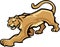 Cougar Mascot Body Graphic