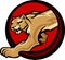 Cougar Mascot Body Graphic