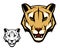 Cougar puma or mountain lion animal head mascot