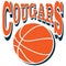 Cougars basketball EPS vector file