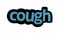 COUGH background writing vector design on white background