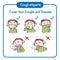 Cough etiquette hand-drawn illustration, prevention of contagious diseases