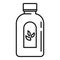 Cough syrup dosage icon, outline style