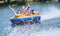 Couiple on water attractions during summer