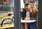 They couldnt be happier. a happy young couple on a date at a cafe.