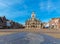 Council building and Central square in Delft, Netherlands