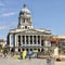 Council house in the market square of Nottingham city, England.