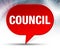 Council Red Bubble Background