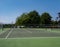 Council-run tennis courts Thornton Hough Wirral June 2020