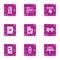 Council via web icons set, grunge style