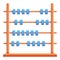 Count abacus icon, cartoon style