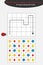 Count berries. labyrinth maze route game, cute cartoon character, preschool worksheet activity for kids, task for the development