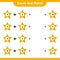 Count and match, count the number of Stars and match with right numbers. Educational children game