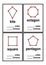 Count sides and vertices shapes worksheet for preschool kids vector