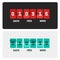 Countdown clock digits board New year and Christmas sale timer.