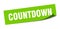 countdown sticker. square isolated label sign. peeler