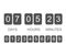 Countdown timer template. Counter design for website with numbers