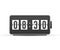 Countdown. Wall flap clock, number counter template. Vector stock illustration