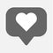 Counter, follower notification symbol instagram. Buton for social media