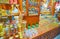 The counter of the perfume stall in Souk Madinat Jumeirah market, Dubai, UAE