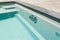 Countercurrent for the pool. Water attraction. Artificial flow. Pump. Hydromassage. Flow. Water resistance