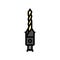 countersink drill bit color icon vector illustration