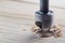 Countersink drill bit make sink in hole for screw in wooden plank