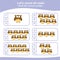 Counting all owls game for Preschool Children. Educational printable math worksheet. Additional math game for kids.