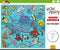 counting cartoon marine animals educational activity