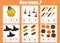 Counting educational children activity. Halloween theme mathematics worksheet