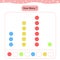 Counting game, how many color. Educational children game.