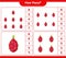 Counting game, how many Dragon fruit. Educational children game, printable worksheet