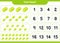 Counting game, how many Tennis Ball. Educational children game, printable worksheet, vector illustration