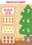 Counting Game for Preschool Children. Count Christmas objects
