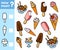 Counting Game for Preschool Children. Count how many ice cream