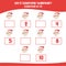 Counting by one\\\'s the Santa Claus. practising math in multiple of 1s activity worksheet for kids