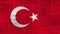 Countries and flags. flag of the republic of turkey