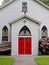 Country Church Entrance With Enclosed Alcove Entrance