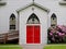 Country Church Entrance With Enclosed Alcove Entrance