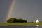 Country Church and Rainbow