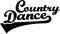 Country dance retro font