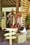 Country farm decor with milk drums horse saddle hay palletes with space for text