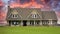 Country Farm Home House Exterior Large Custom Brown Farmhouse Dwelling