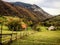 Country field in Magura village, Brasov county