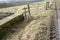 Country gate and track near Richmond North Yorkshire