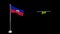 Country Haiti national flag transparent effect video