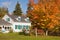 Country house in autumn